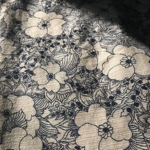 Anne Taylor Loft floral print linen skirt